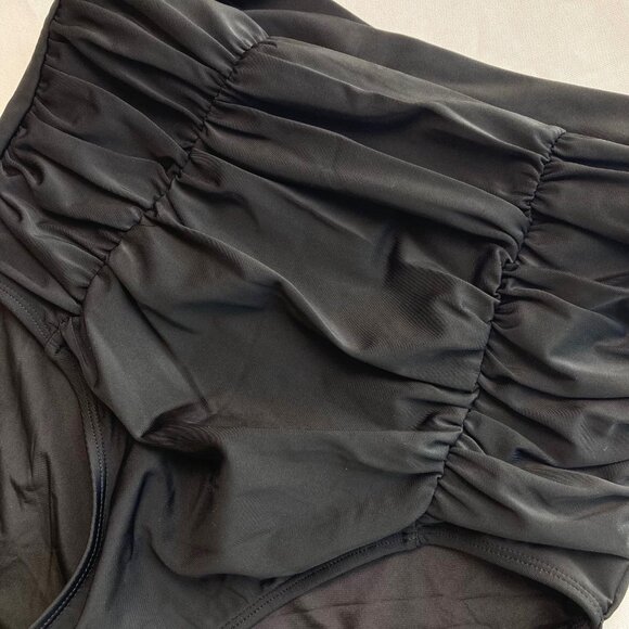 Shapermint High-Waisted Control Bikini Swim Bottom Large L Black 81068 NWT - Picture 8 of 8